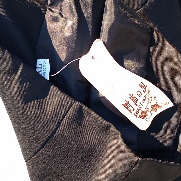 Black Leather Buckle Arrow Skirt - Picture 3 of 3